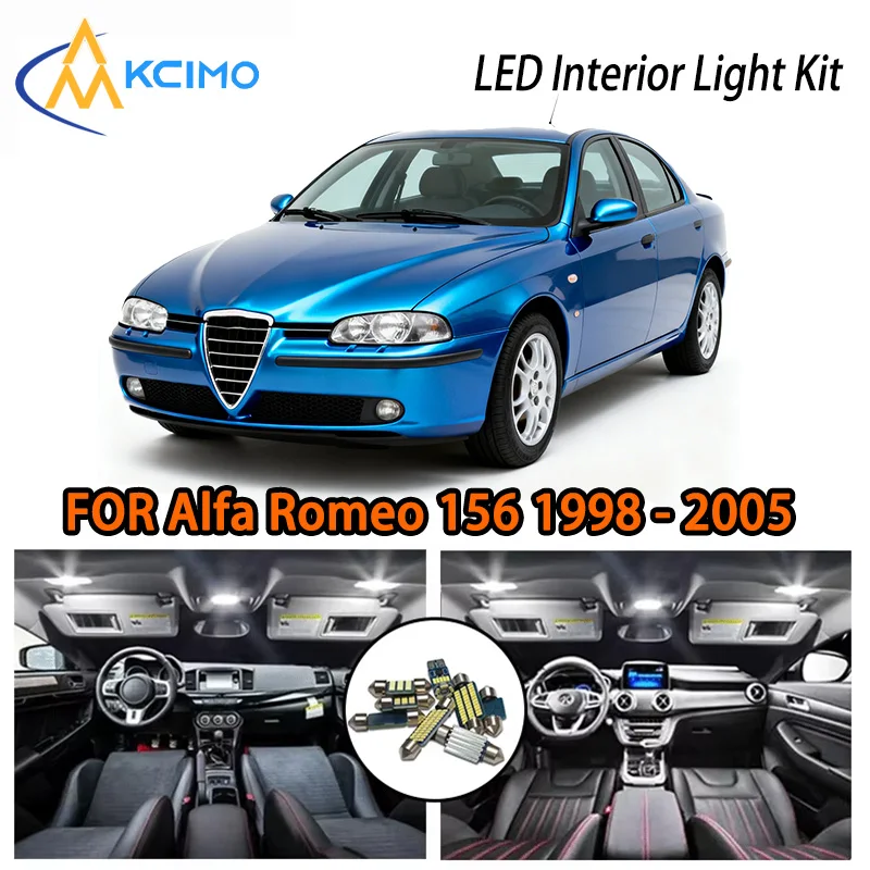 

KCIMO For Alfa Romeo 156 1998-2005 Premium LED Interior Kit - 2 Colors , Quick Installation, Long-Lasting