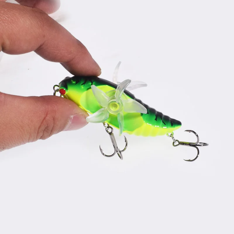 Wobbler Popper Topwater 7,5 cm – Señuelo curricán para lucio - imagen 4