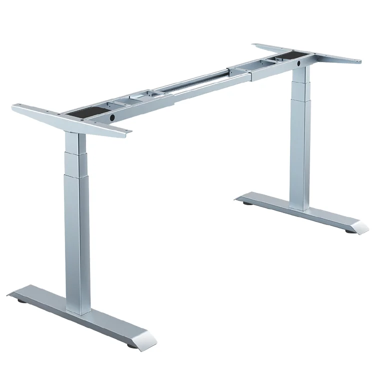 Ergonomic Sit Stand lifting desk dual motor height adjustable table frame