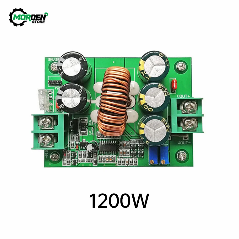 1200W DC-DC Boost Converter 10V-60V To 12V-80V 20 A Step UpModule Adjustable Constant Current Voltage Board  Power Supply