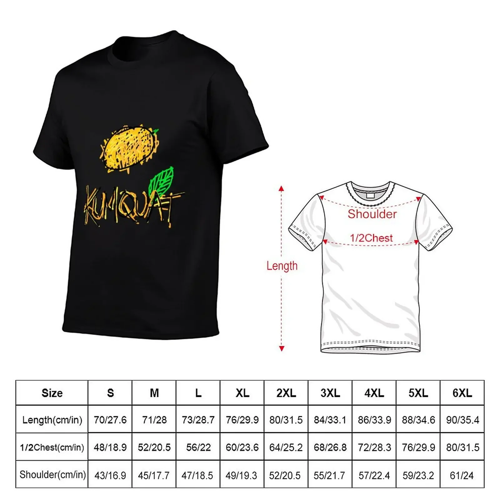 Kumquat weird sketch T-Shirt customizeds cute clothes cute tops mens t shirts top quality