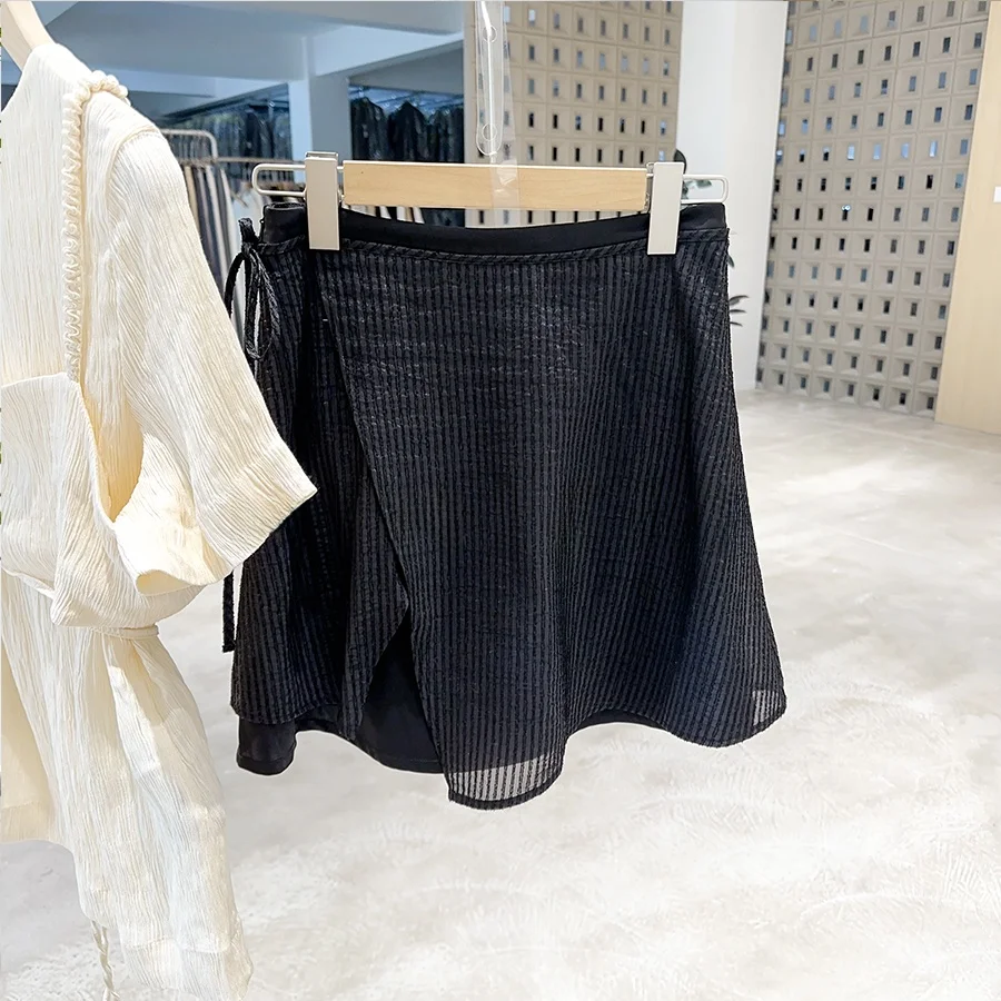 

Mimifa ATE Pure Original Цельная универсальная юбка трапециевидной формы с поясом для похудения, длина Ci для поездок на работу, женская F...