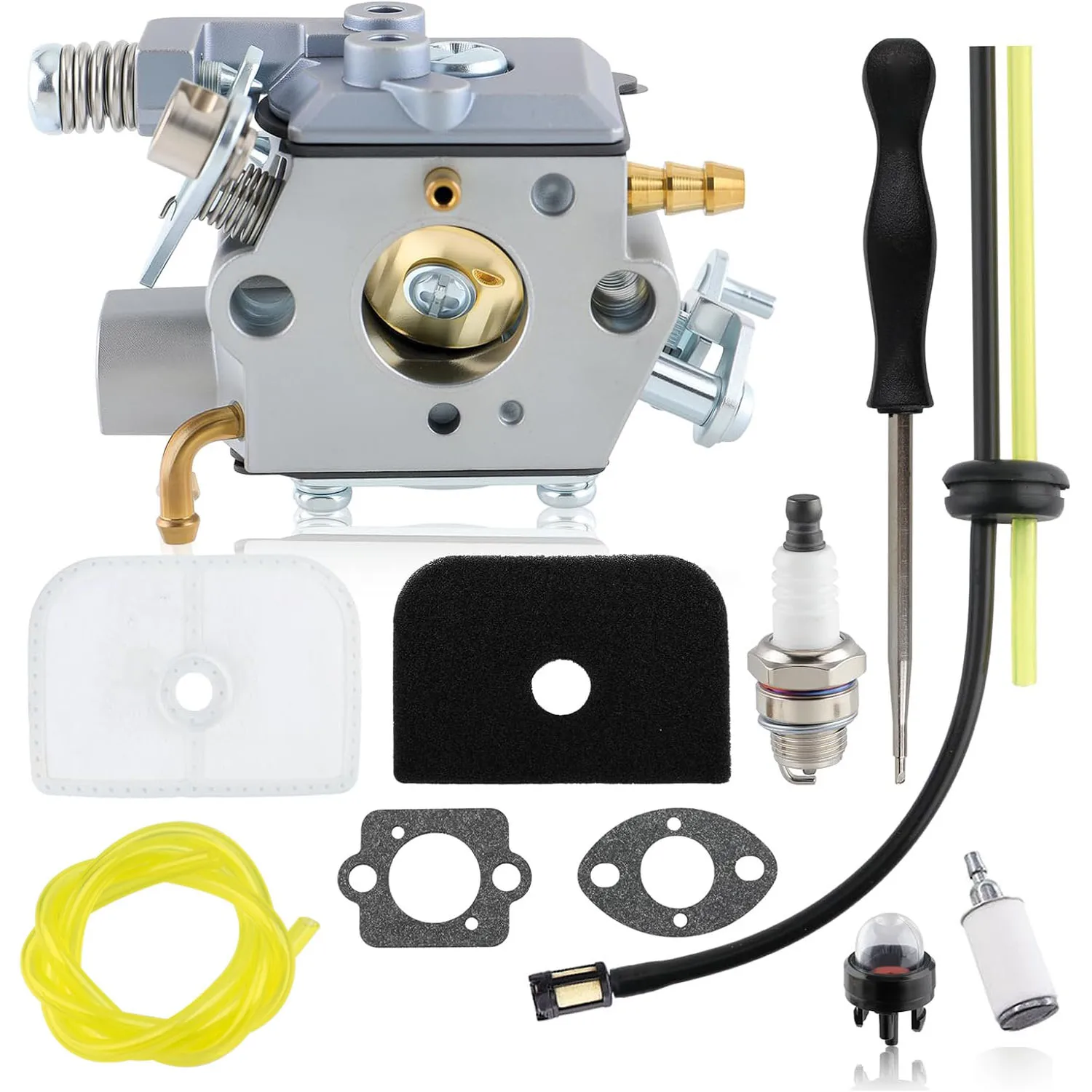 584901401 Carburetor For Husqvarna 525L 525LS 525LST String Trimmer Engine Parts with Gaskets Fuel Hose Air Filter Spark Plug