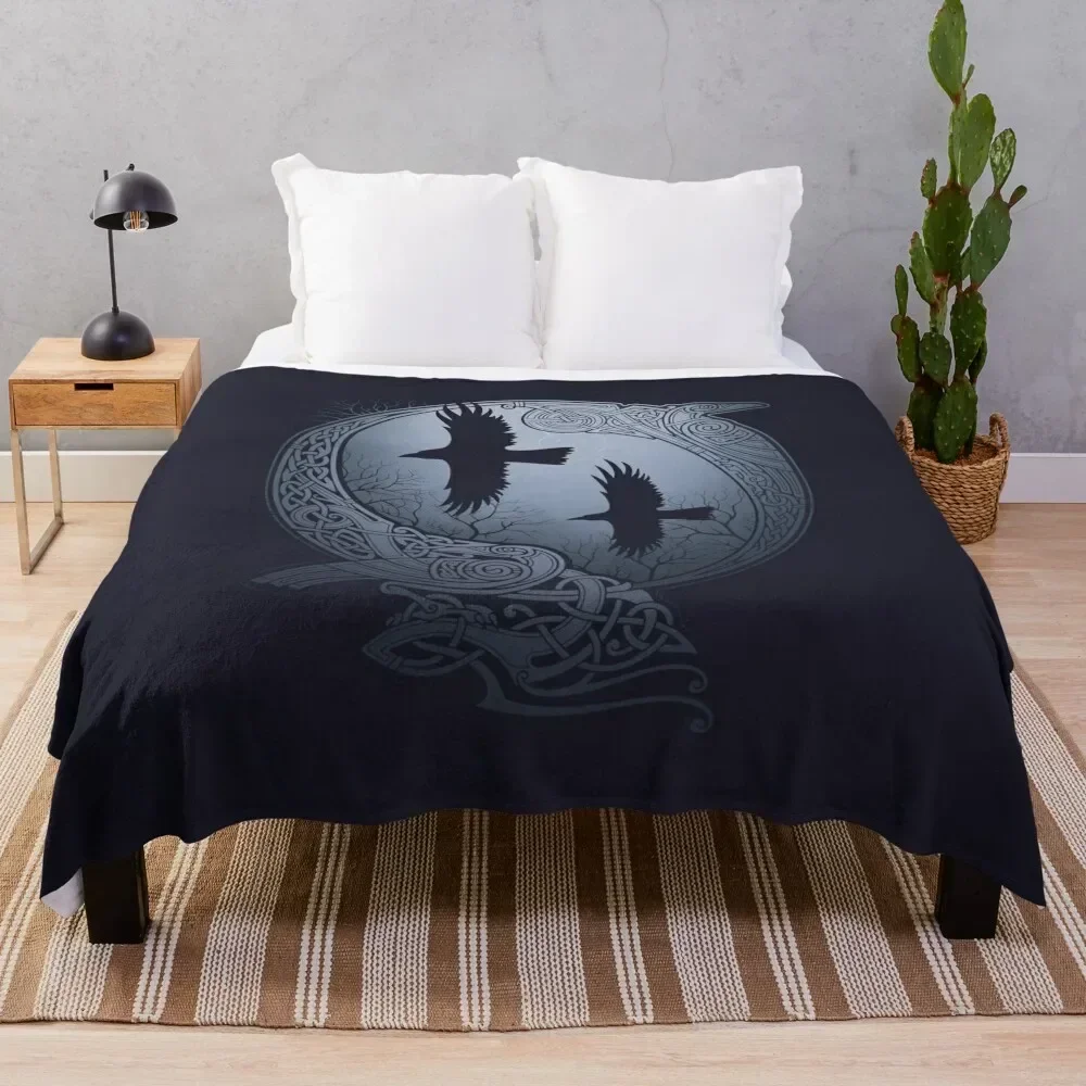 

ODIN'S RAVENS Throw Blanket Thin Polar Blankets For Baby Blankets