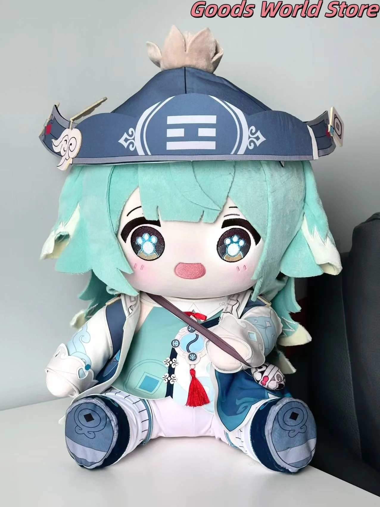 

HuoHuo 40cm Pillow Sitting posture model ornament Game Honkai Star Rail Huohuo Cosplay Costume Halloween Birthday Gift