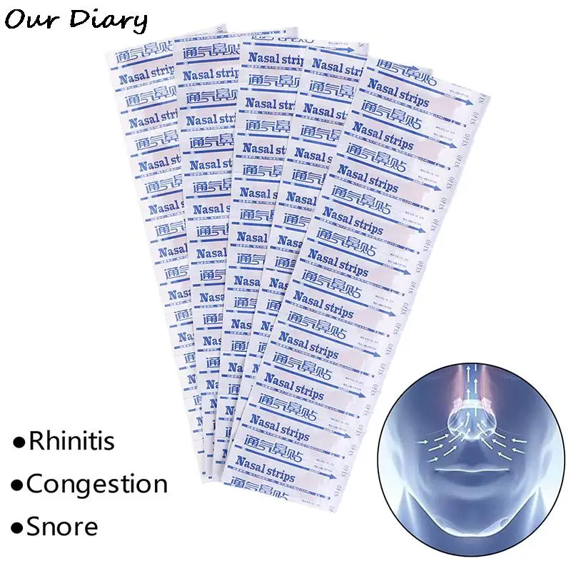 

50 Pcs New Practical Anti Snoring Nasal Strips Sleep Right Aid To Breathe Better Stop Snoring Health Care Tools