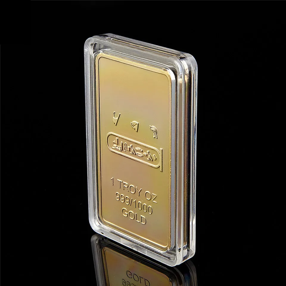 سبائك ذهبية من ملكة مصر كليوباترا ، عملات هرمية للمقتنيات ، 1 تروي أونصة ، سبائك ذهبية