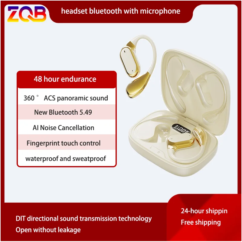 

ZQB Q11 OWS earbuds Open Ear Headphones New Wireless Headphones Hang-On Headphones With Mic noise reduction For Running Cycling