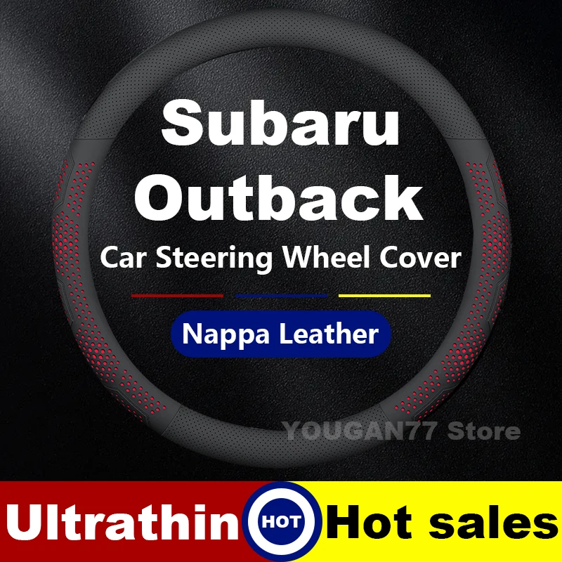 

Car Steering Wheel Cover For Subaru Outback Crosstrek 2018-2024 Leather Auto Steering Wheel Cover Subaru Interior Accessories