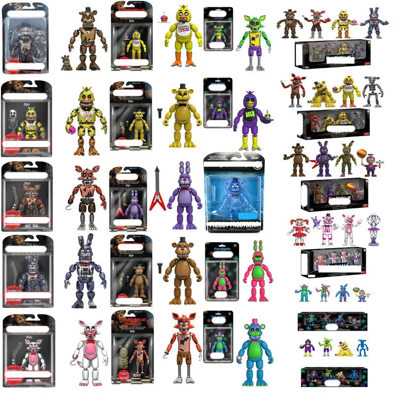 

Fnaf Bear Midnight Harem Five Nights Joint Movable Detachable Game Action Figure At Five Nights Security Breach Model Kids Toy