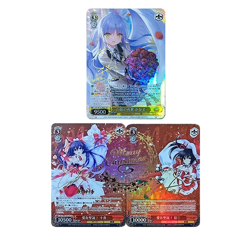 Bricolage Anime déesse histoire Tachibana Kanade Tokisaki Kurumi Weiss Schwarz cadeau d'anniversaire de noël cartes de Collection jouets pour enfants