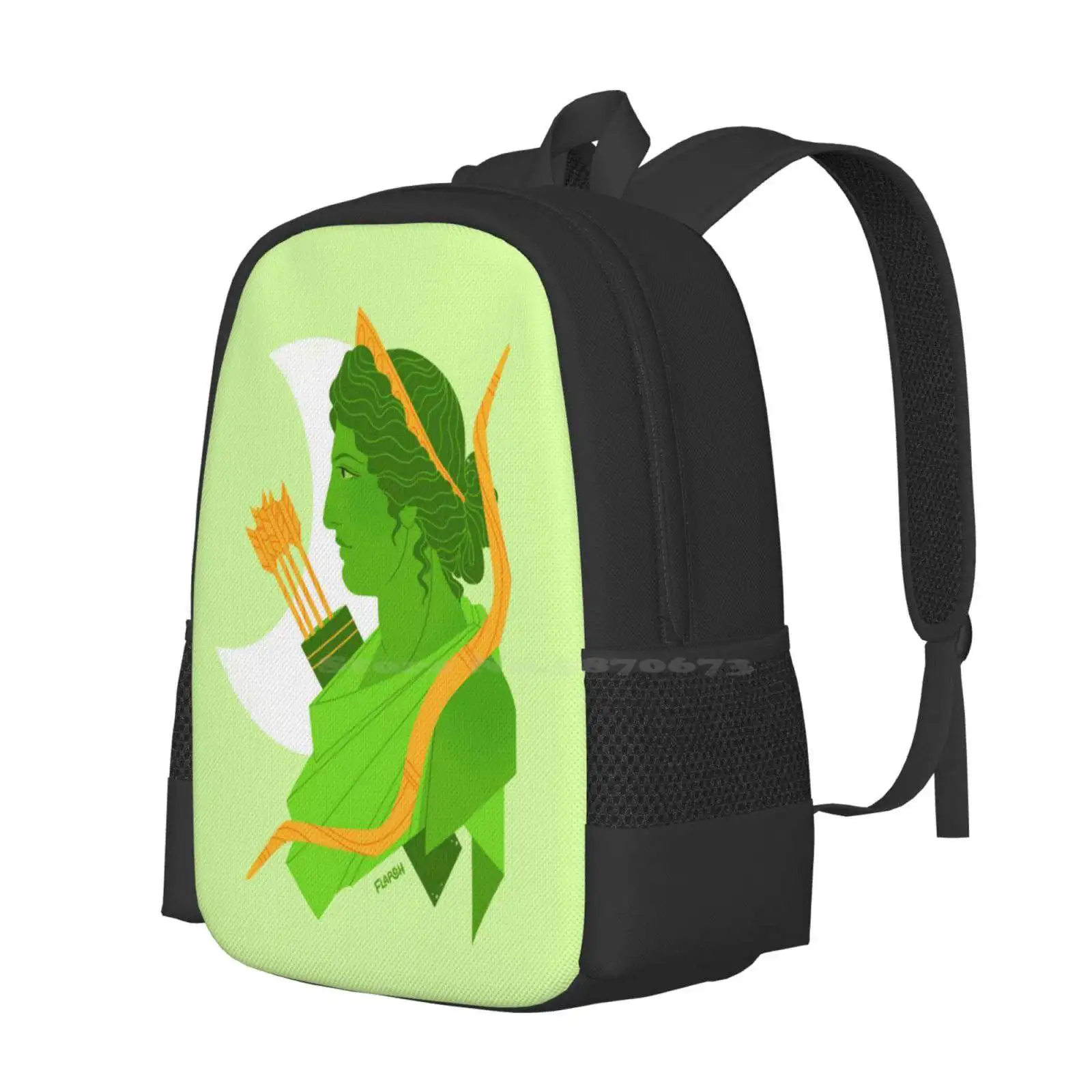 Diana Bust Hot Sale Schoolbag Backpack Fashion Bags Diana Artemis Greek Mythology Roman Mythology Ancient Greece Art History