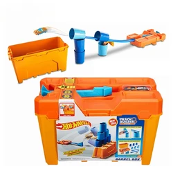 Original Hot Wheels Barrel Box Boy Toy Round Cup Challenge Hotwheels Kids Toys Boys Track Builder System Variety Assembling Set