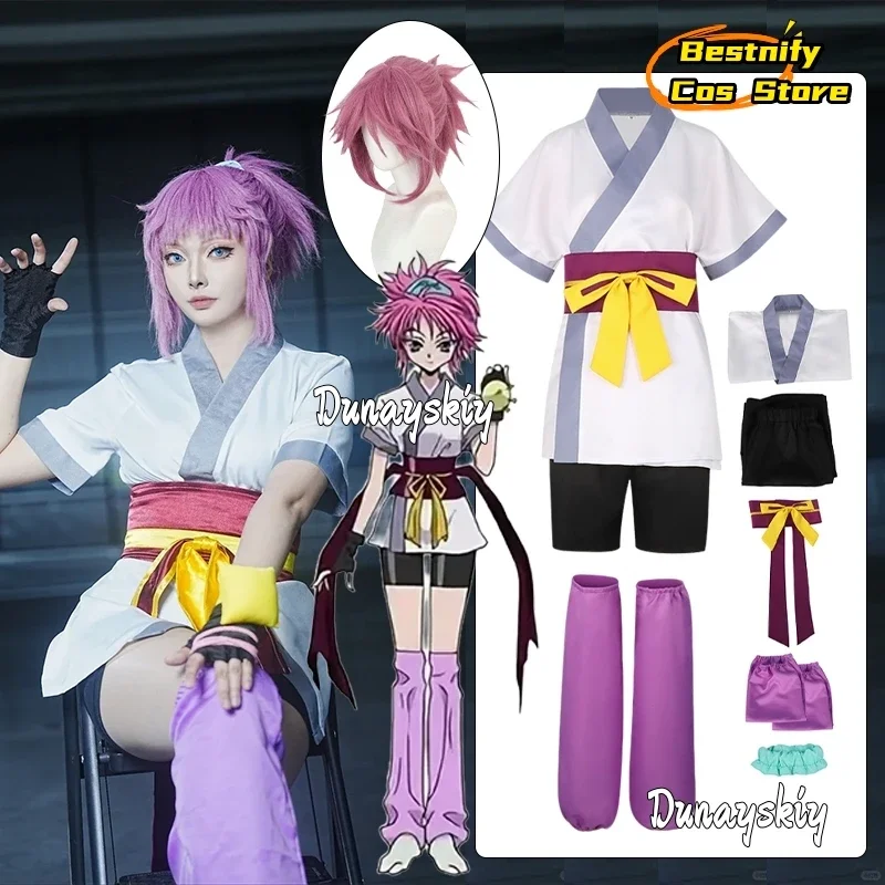 

CosplayJapanese Anime Women Machi Cosplay Uniform Costum Short-Sleeved Women's Kimono Set Halloween Party Role-play Disguise Sui