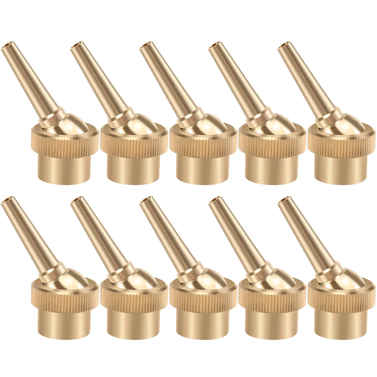 10Pcs 1/2 inch DN15 Brass Jet Straight Adjustable Fountain Water Spray Nozzles Pool Nozzles Garden Landscape Decoration