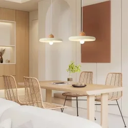 French Flying Saucer Chandelier Minimalist Internet Celebrity High-end Table Lamp Dining Room Chandelier Cream Style Chandelier
