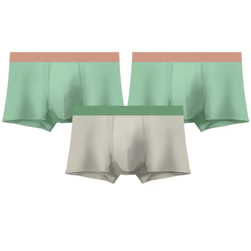 

3PCS Men's underpants men's antibacterial cotton four-corner pants thin and breathable