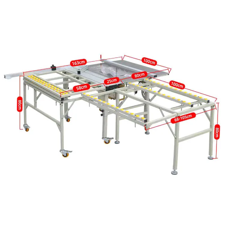

Портативная прецизионная пила для деревообработки JT650 с выдвижным столом и складной конструкцией