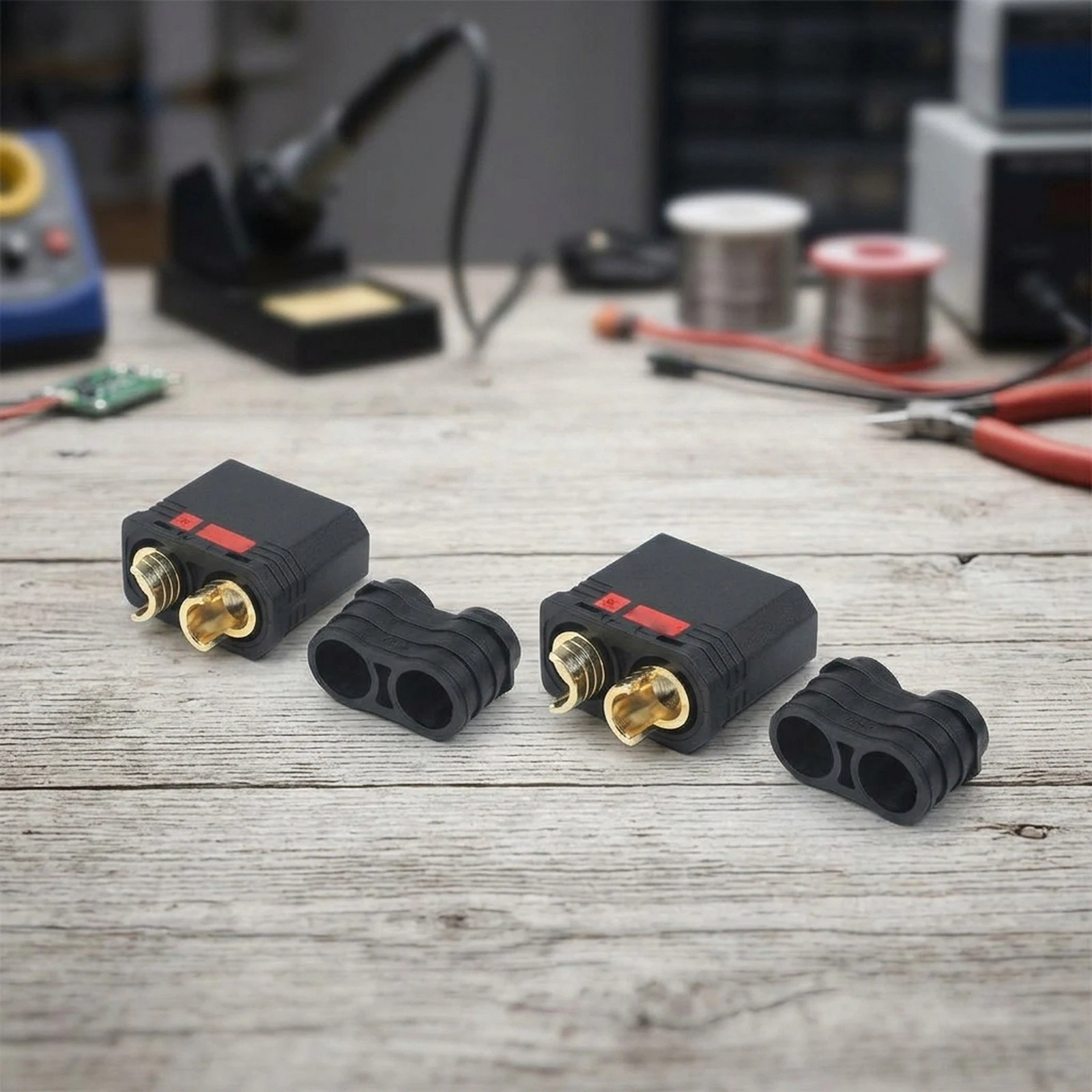 For Power Connectors Resistant Connector Electrical Connection Solution 8mm Gold-plated Copper Reverse Depolarization Design
