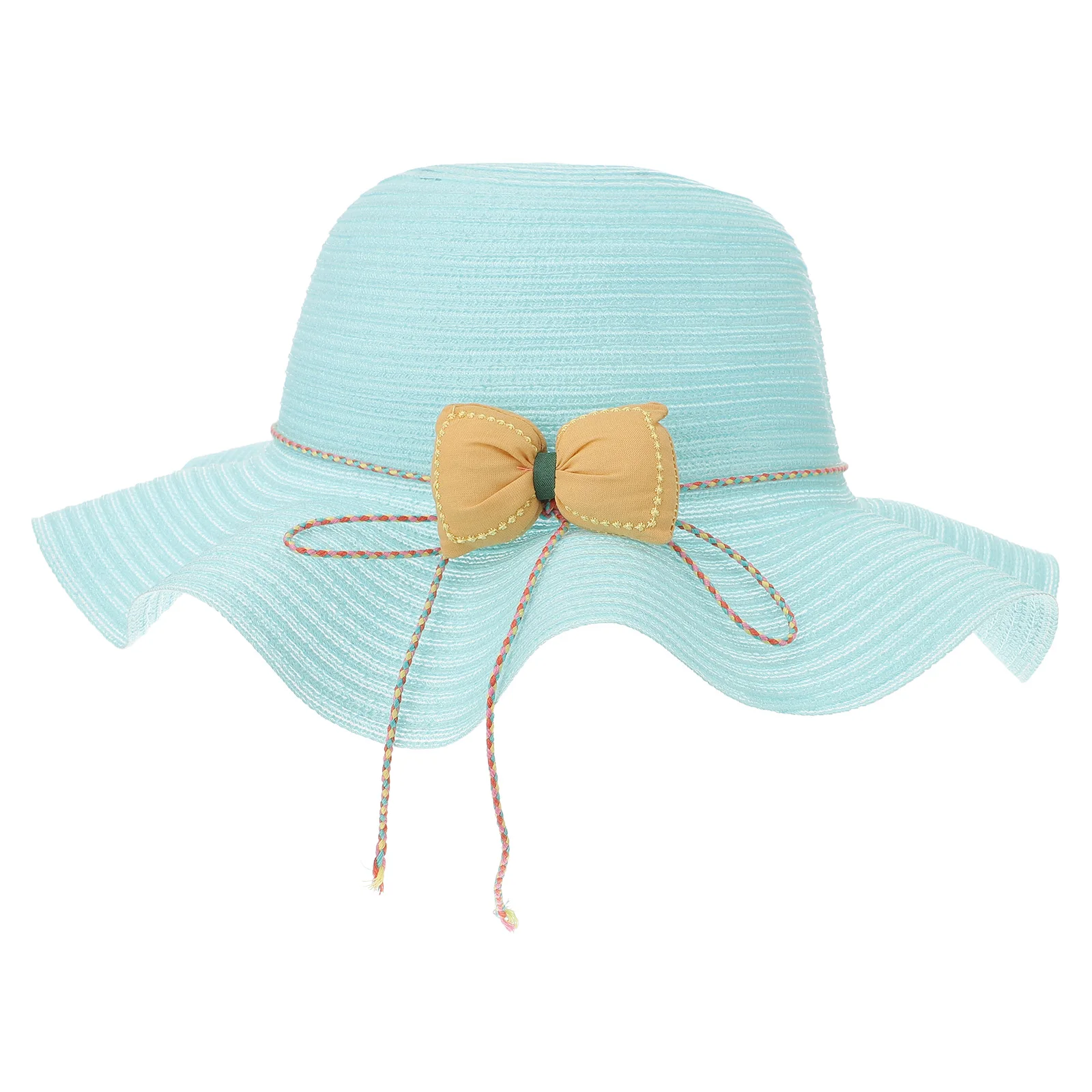 

Children Sun Hat Girls Straw Beach Bucket Hats Lightweight Breathable UV Protection Kids Summer Outdoor Activities