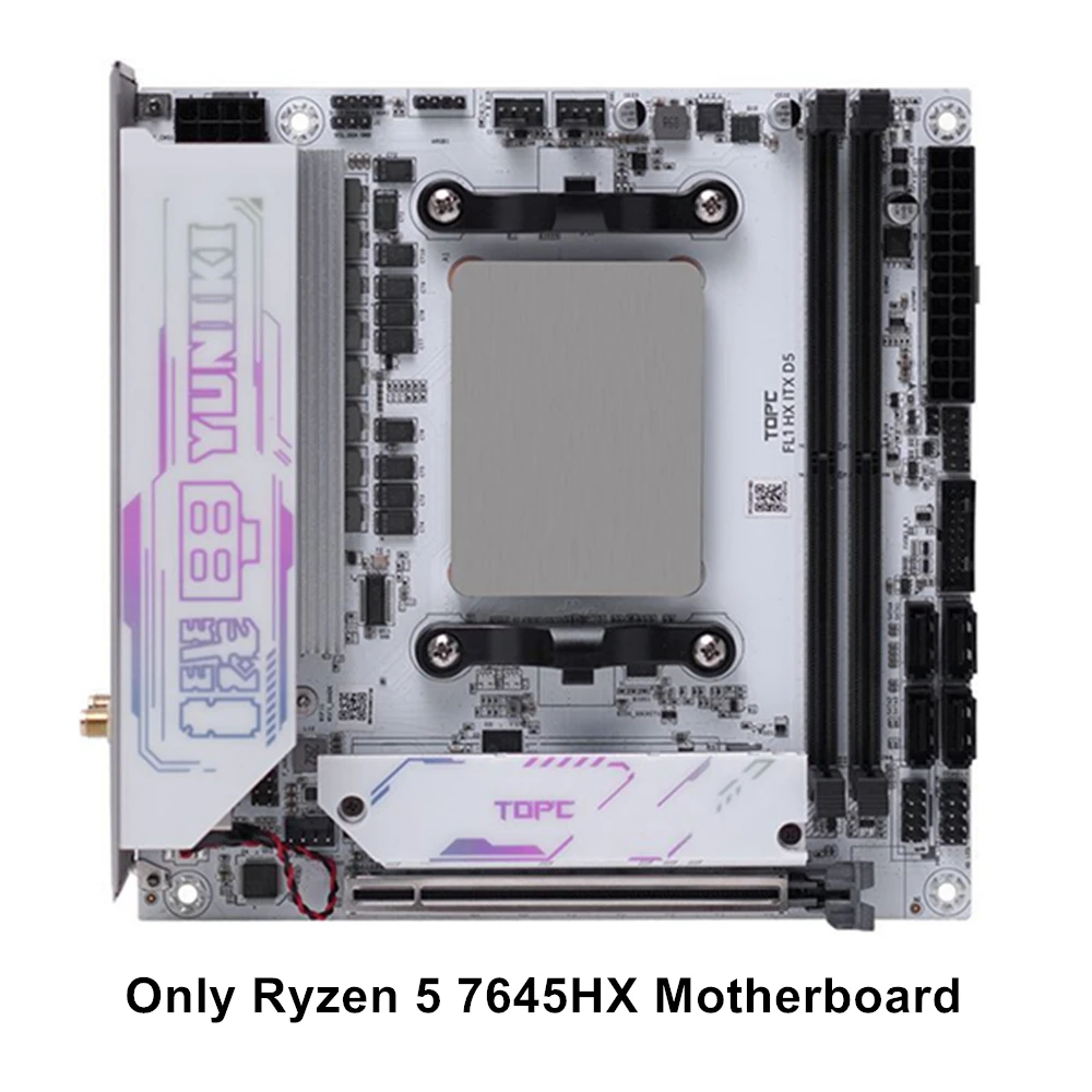 Topton 4ベイNASマザーボード AMD Ryzen 9 8945HX R7 7745HX 2*M.2
