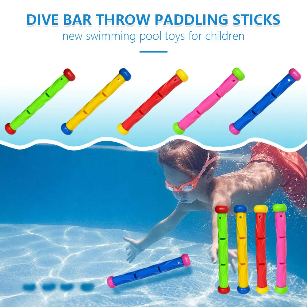 Underwater Kids Summer Gift Beach Pool Diving Training Toy Diving Game Toy Set Swimming Pool Throwing Toy Dive Swim Rings Circle