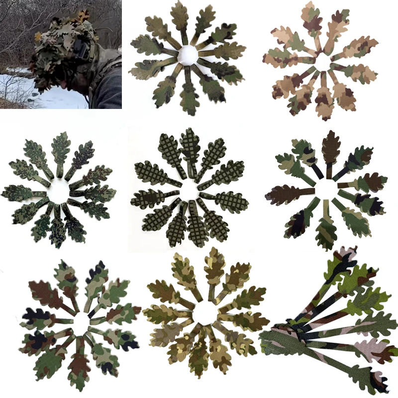 Bandes de camouflage tactiques ATFG EMR DNC pour la décoration DIY de sacs à dos, casques, tenues de chasse, équipements et accessoires, feuilles ghillie