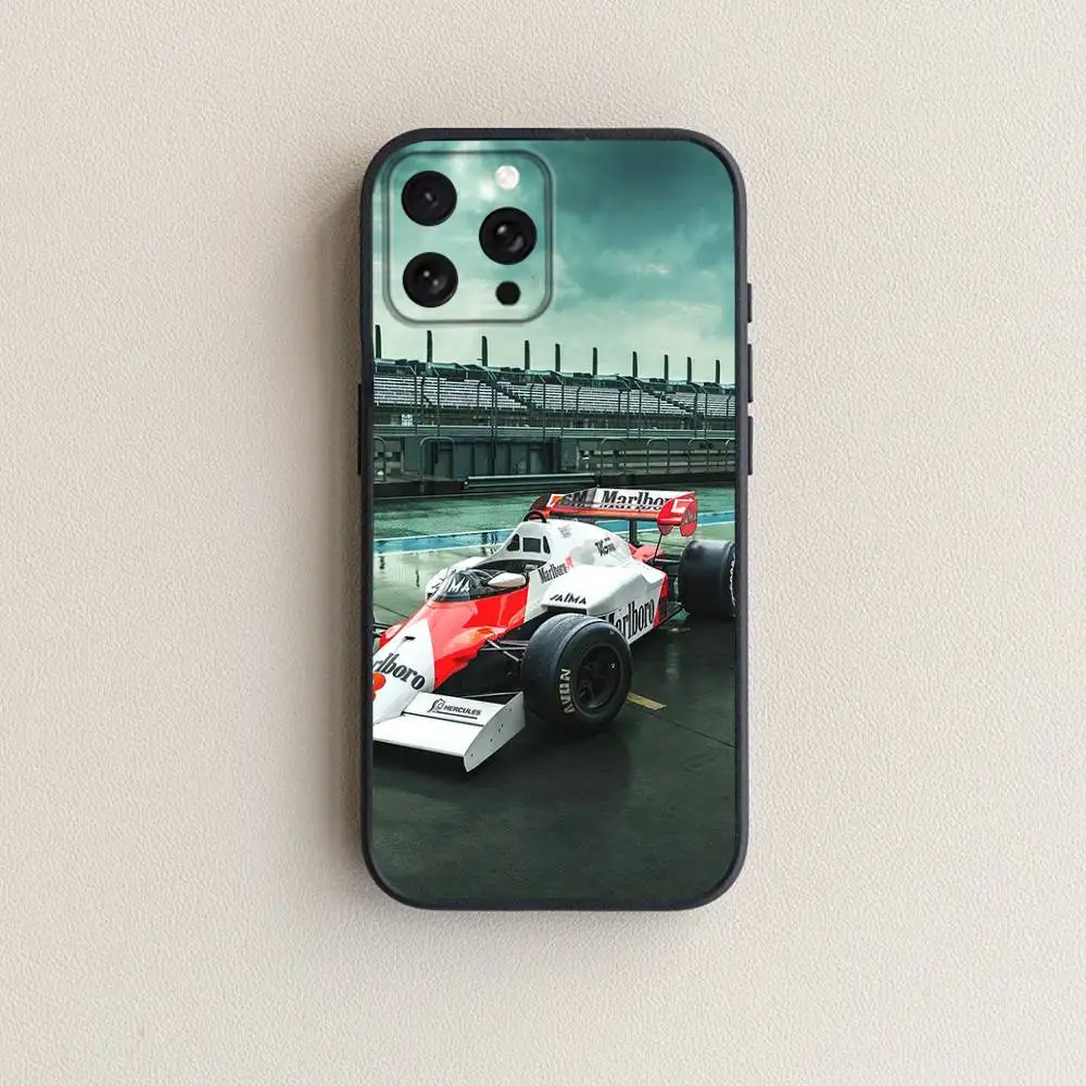 A-Ayrtons Senna racing driver Capa de telefone para iPhone 16,15,14,13,12,11 Plus,Pro Max, XS, X, XR, SE, Mini, 8,7, capa preta de silicone macio