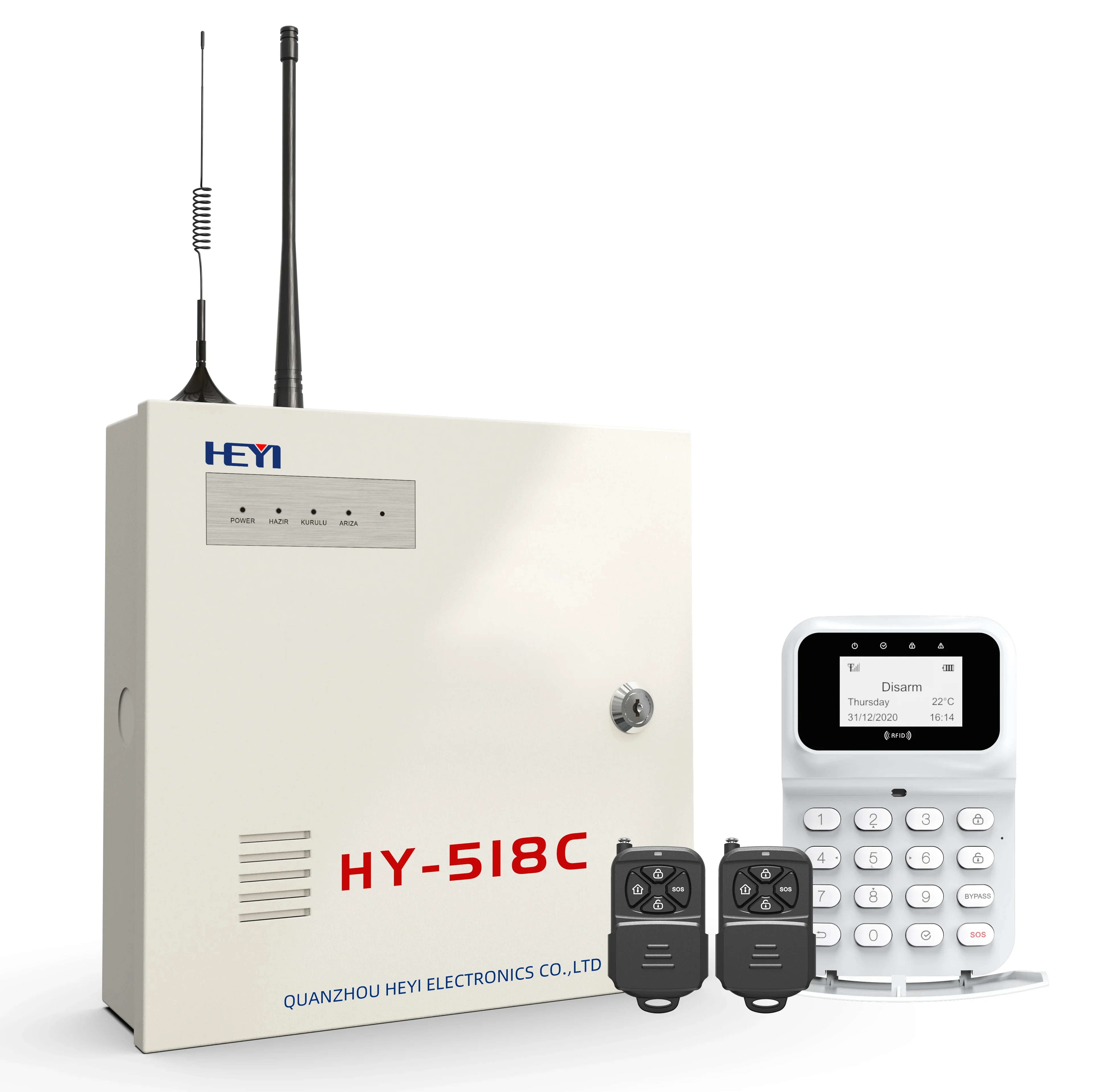 2024 Professional gsm/ LAN/ PSTN wireless alarm systems with 3g 4g 5g motion prices for fire door houses security