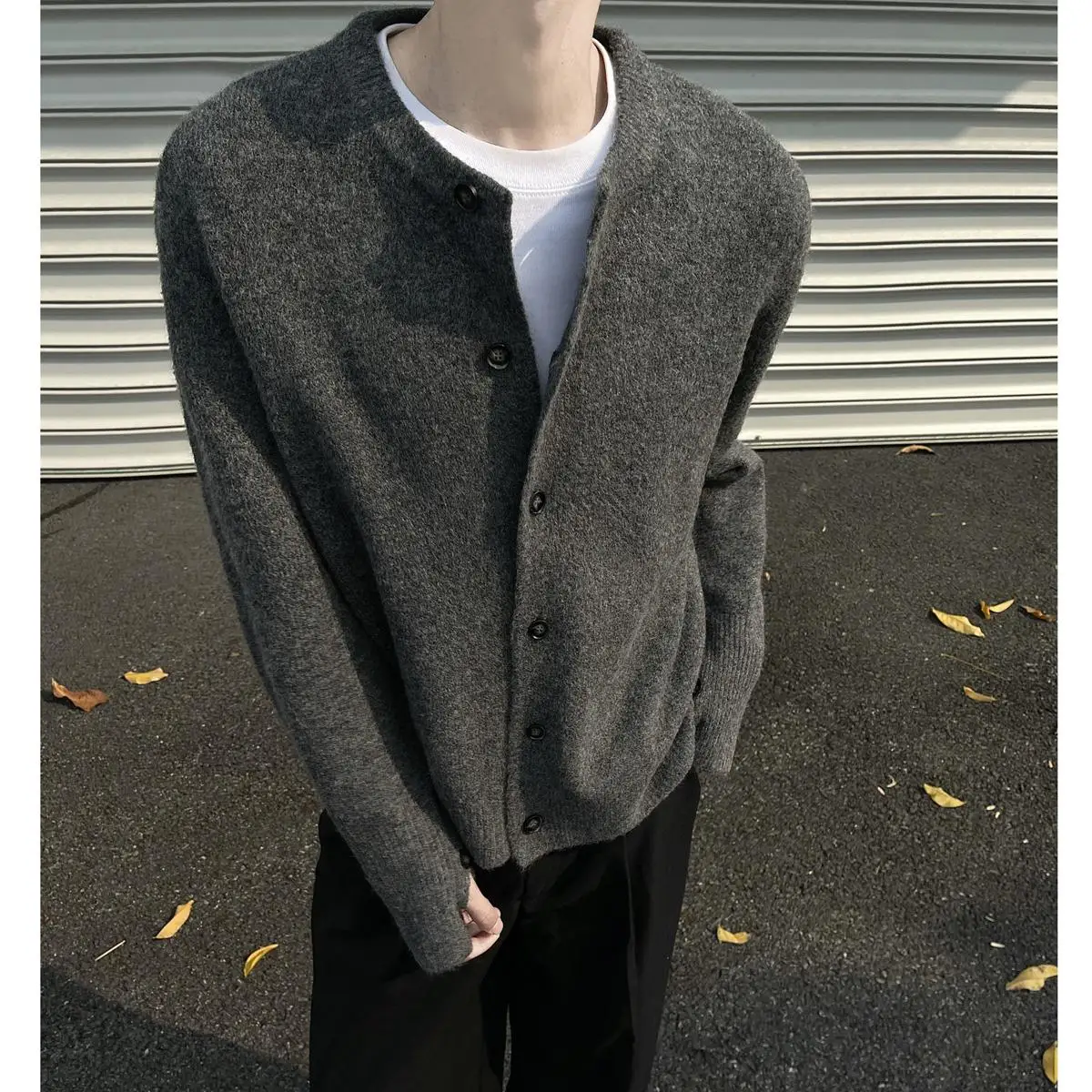 

Мужской вязаный кардиган Cleanfit из смесовых волокон для осени и зимы, для ношения как под одеждой, так и как верхняя одежда, повседневный, мягкий, удобный, в американском стиле.