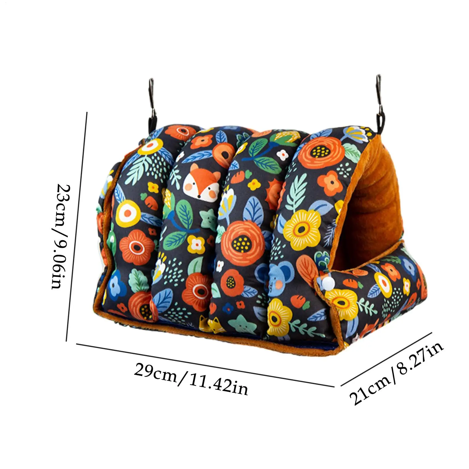 سرير الطيور الدافئة للطي مريحة منزل كوكاتيل السرير المأوى أرجوحة الببغاء لطيور الحب الكناري فينش كونور الهامستر داخلي