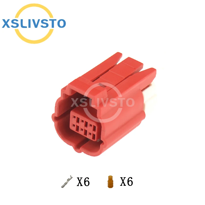 1 Set 6 Pin Car OBD Diagnostic Plug Auto Universal Socket Automotive Connector MWTRB-06-1A-R MWTPB-06-1A-R