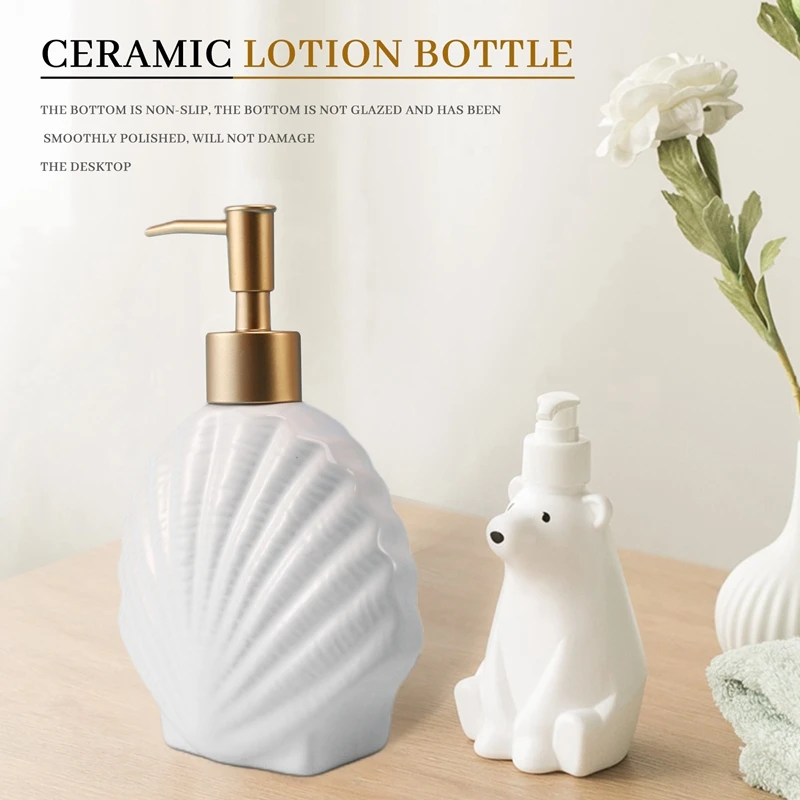 

Керамический дозатор мыла ABBR, бутылка для жидкого мыла, бутылки для дезинфицирующего средства для лосьона для рук, бутылка для пресс-лосьона в скандинавском стиле, 420 мл, корпус