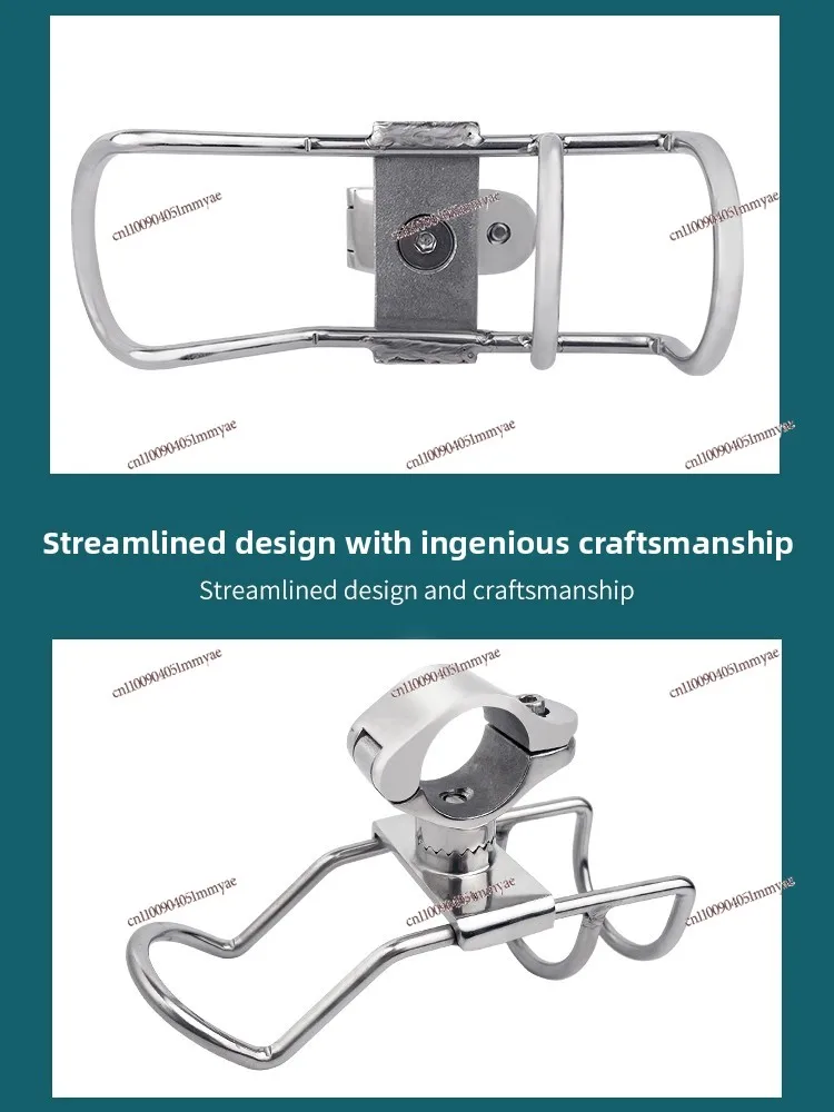 Stainless steel fishing rod holder, yacht sea fishing trolling, fishing rod holder