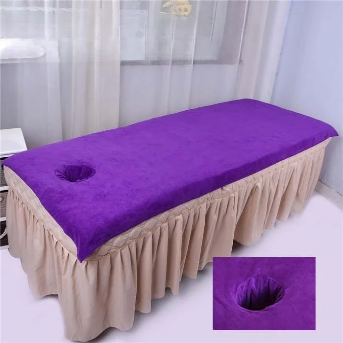 Beauty Bed Sheets Bath Towels Massage Beds for Beauty Salons Large Towels with Holes Adults Soft and Comfortable