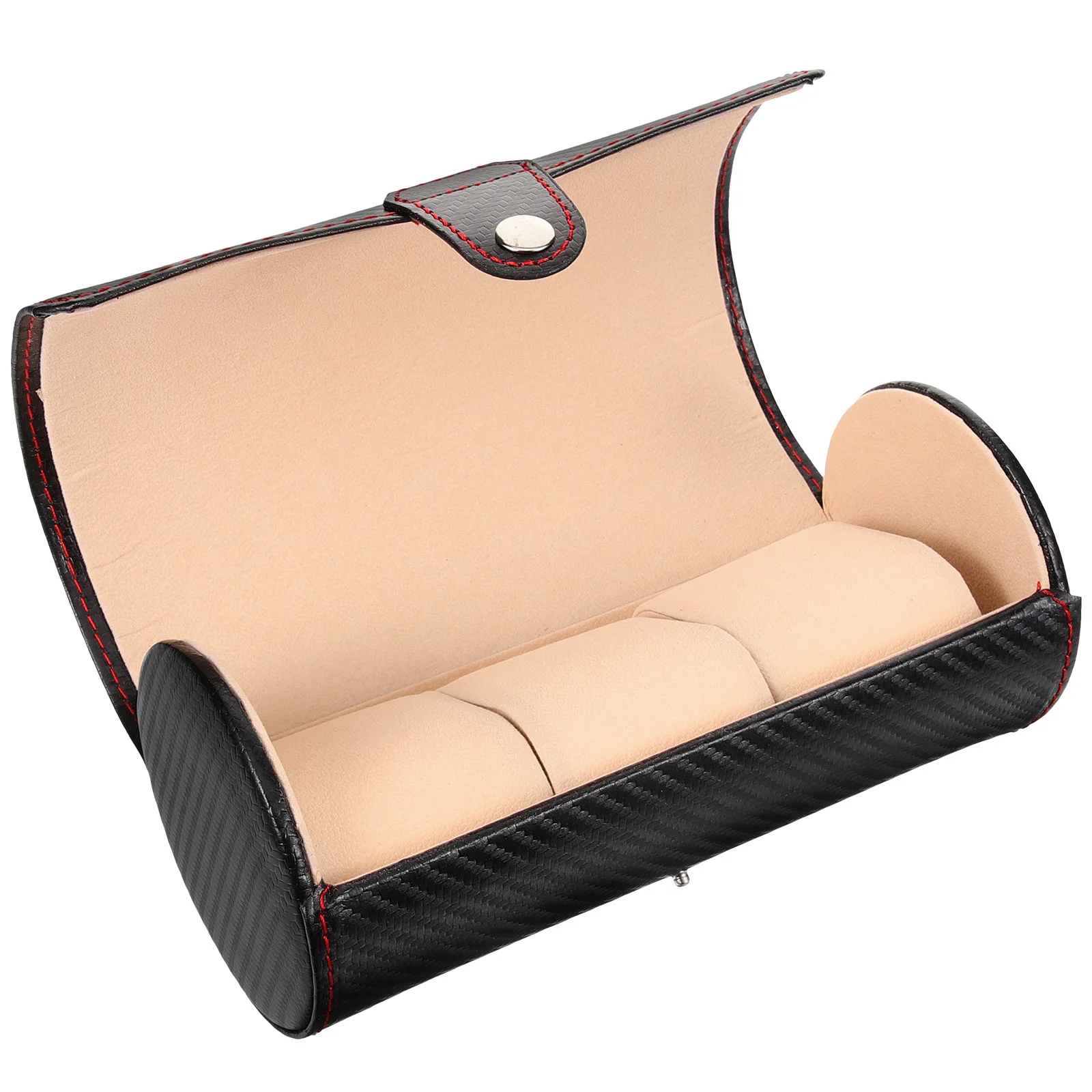 

Roll Travel Watch Display Case PU Jewelry Storage Box Portable Watch Organizer Scratch Resistant for Business Travel