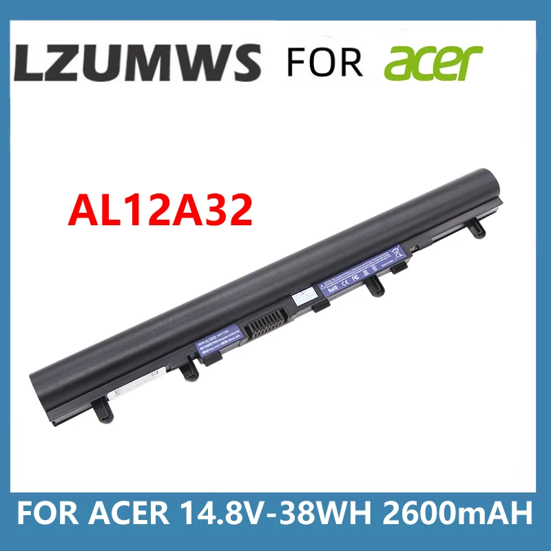 AL12A32 38Wh 14.8V 2600mAh For Acer Laptop Battery Aspire V5 V5-171 V5-431 V5-531 V5-431G V5-471 V5-571 V5-471G V5-571G