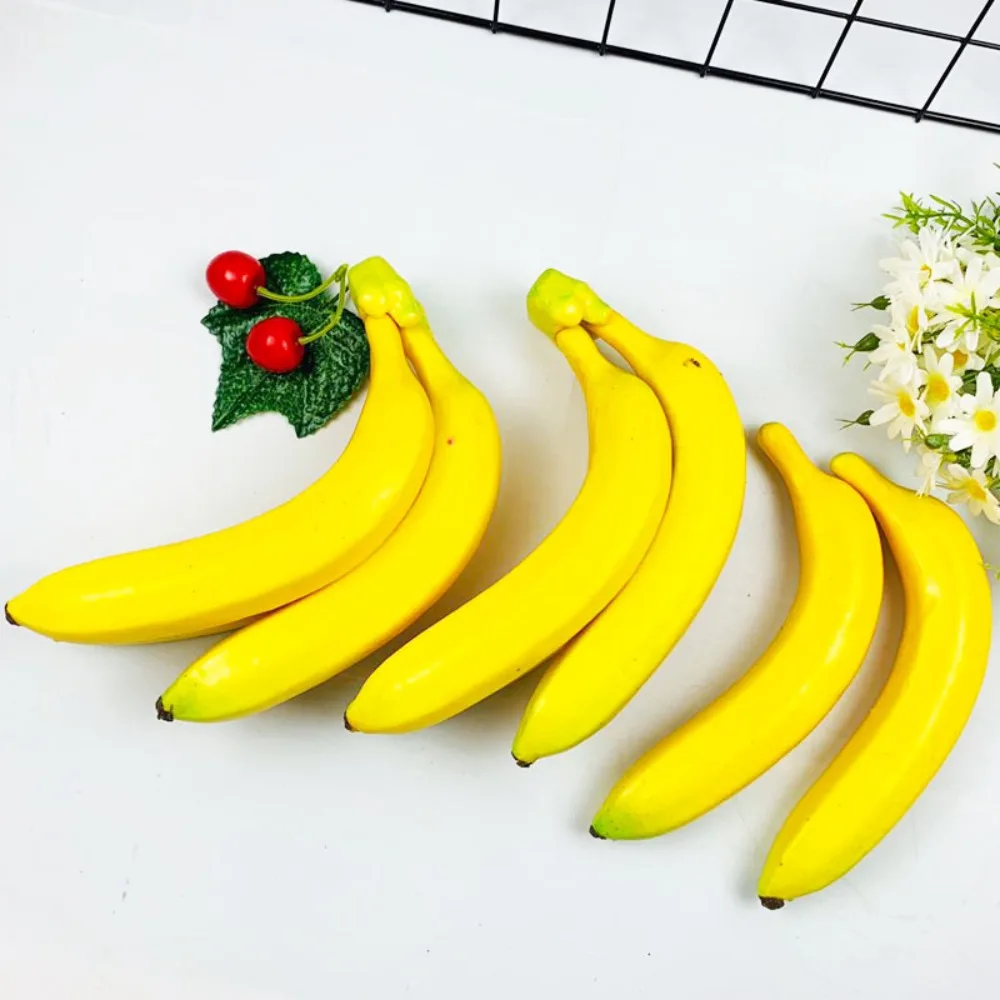 Realistic Plastic Funny Ornament Decorative Home Fruit Model Party Shooting Props Artificial Banana Simulation Fruit