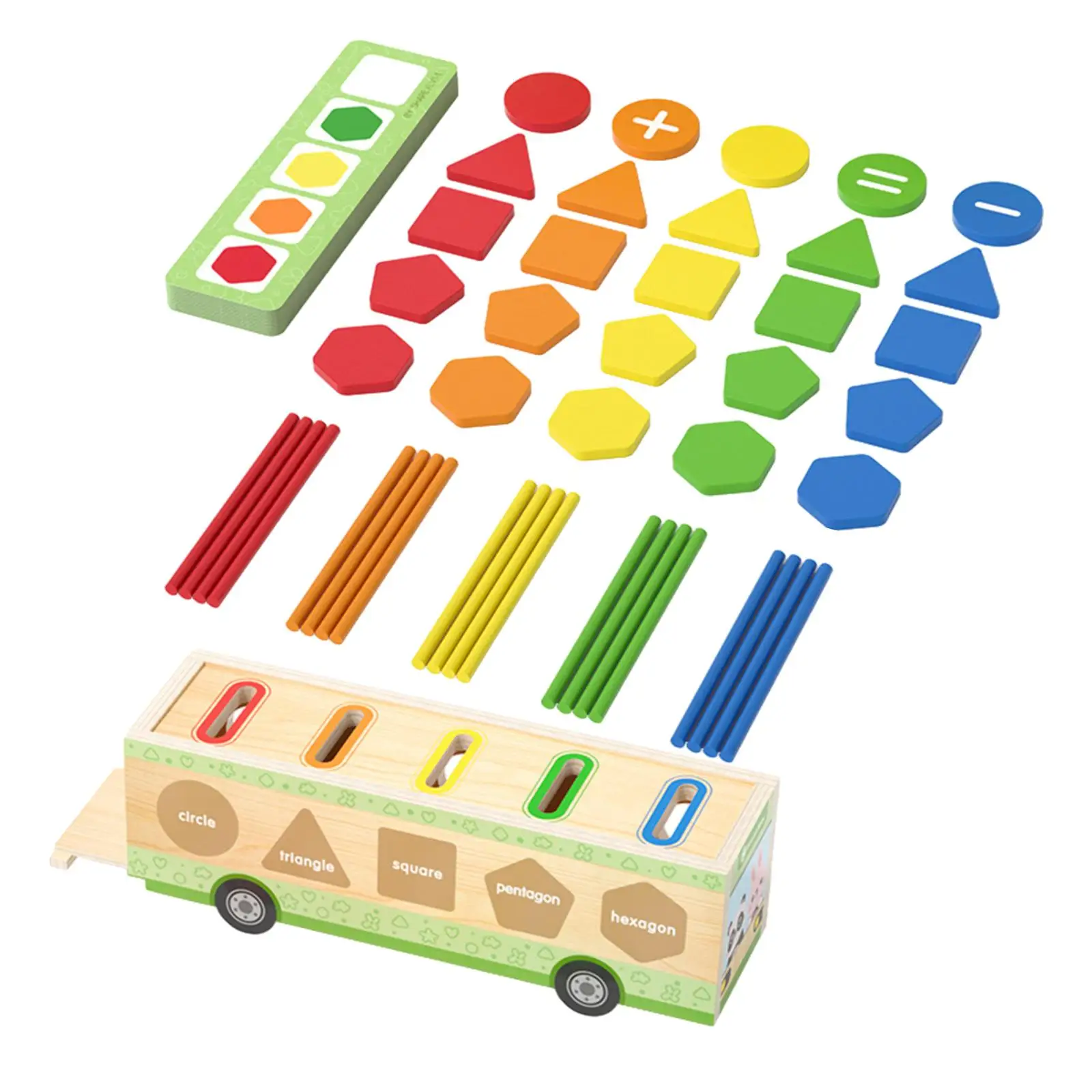 Wooden Color Shape Sorting Box Game Matching Box for Children Birthday Gifts