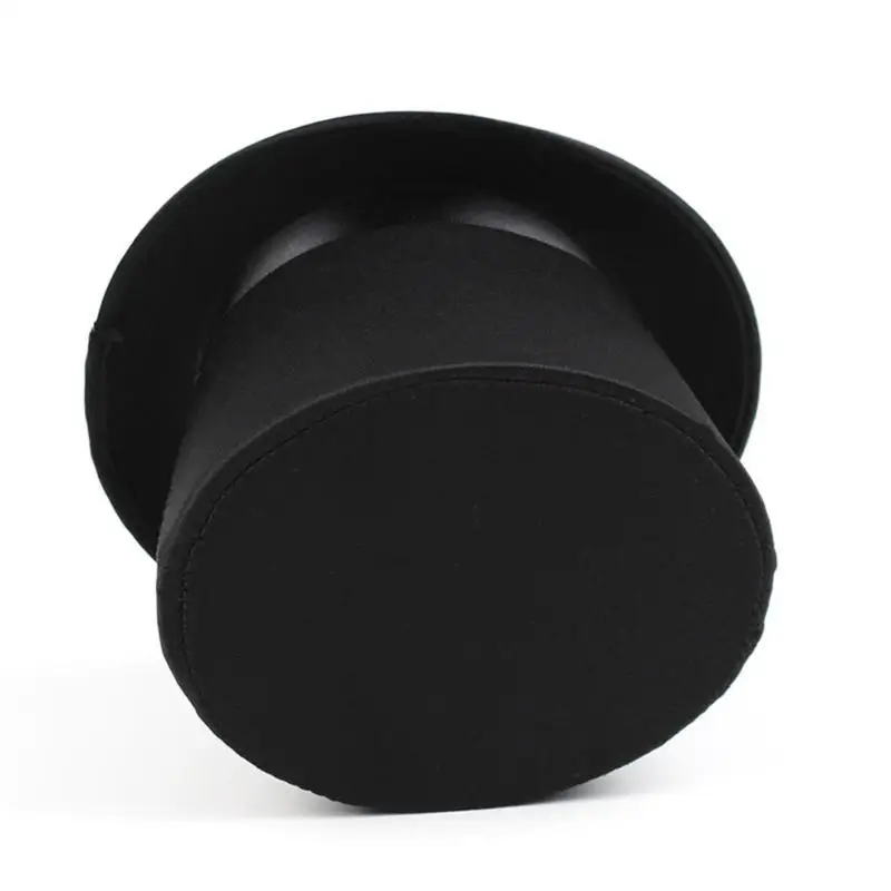 

652F Fashion Top Hat Soft Hat Headband for Most Ages Short Brimmed Fedoras Sophisticated Panama Hat Magicians Hat