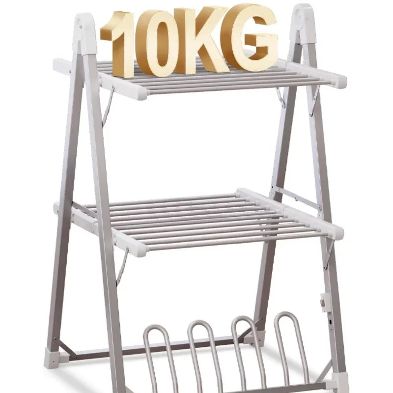 Drying hanger Electric heating drying rack Drying machine Space aluminum floor folding heating dryer Meiyu humid