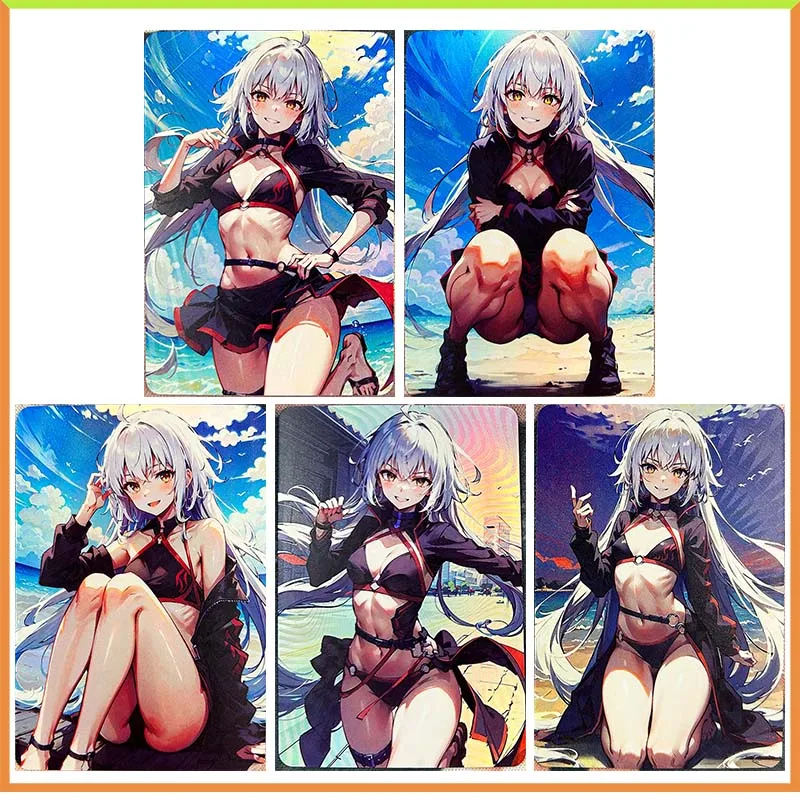 

Anime Goddess Story DIY ACG Sexy Tabletop Games Laser Refraction Cards Alter Toys for boys Collectible Cards Birthday Present