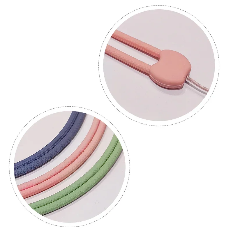 Cordino per telefono lungo in Silicone per iphone huawei samsung redmi xiaomi cinturino per collana colore caramella per portachiavi con Badge per carte di lavoro