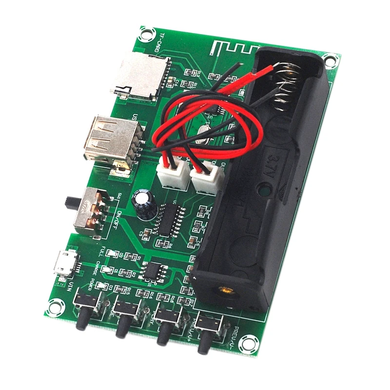 XH-A150 Placa Amplificador De Potência, Bateria De Lítio, Bluetooth, Potência Digital 10W, DIY Pequeno Alto-falante, Recarregável