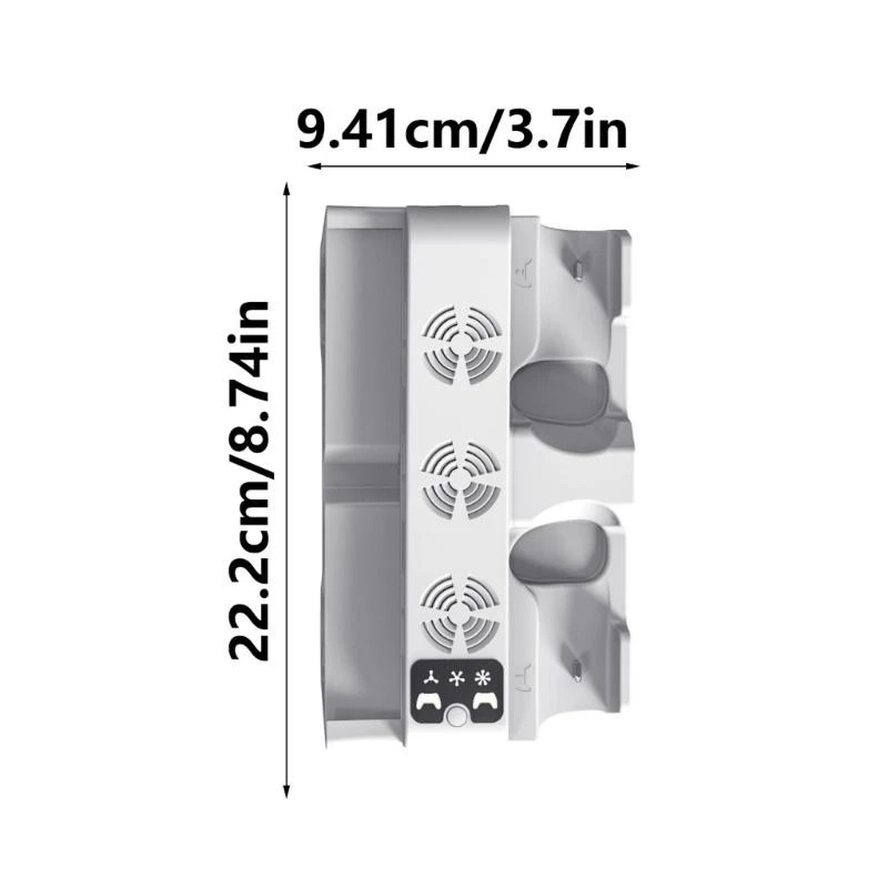 

Horizontal Cooling Stand Replacement double Controller Charging Station Multifunctional Consoles Cooling for P5