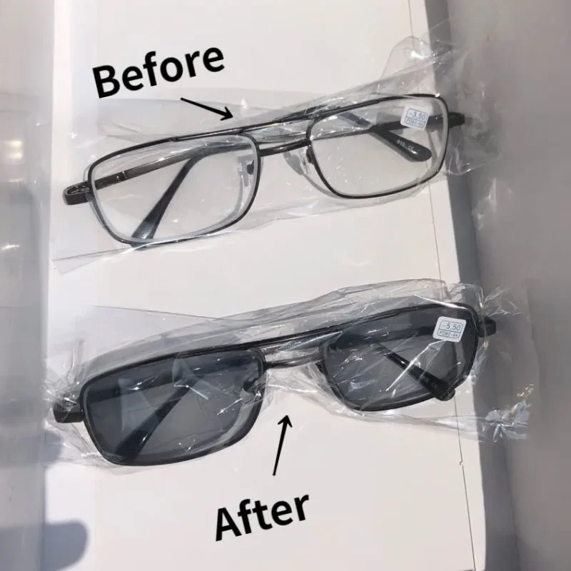 

1.0 To 4.0 Photochromic/flat Presbyopia Glasses Double Beam Metal Frame Can Be Used As Sunglasses