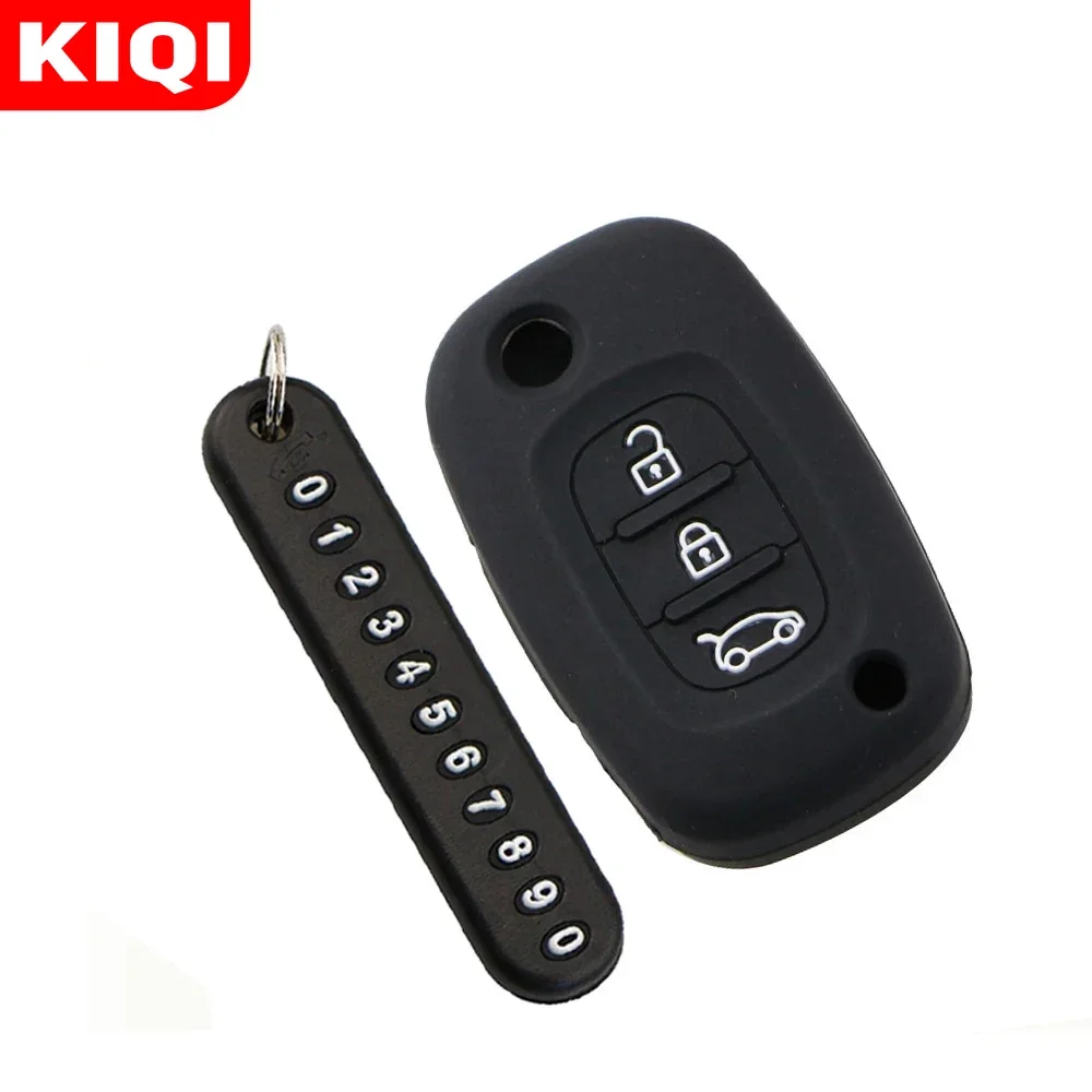 Silicone Key Case Cover For LADA Vesta Granta XRay Kalina Priora Sedan Sport For Renault Fluence Clio Megane For Mercedes