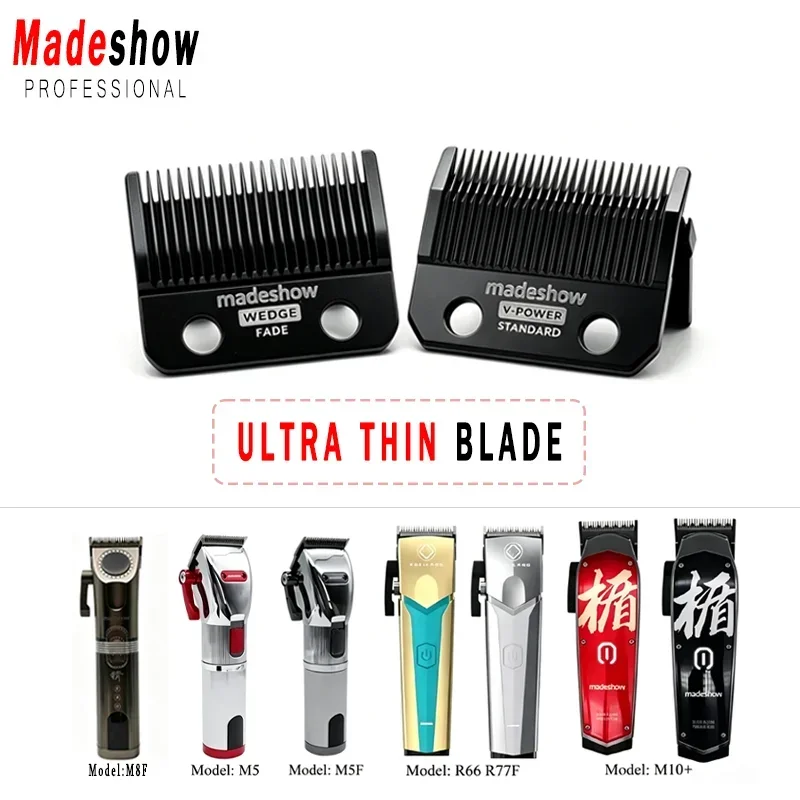 Madeshow Original Replacement Blade Suitable for M5/M8F/M10/R66/R77F Wedge Fade Ultra‑Thin Cutter Head for Hair Clipper