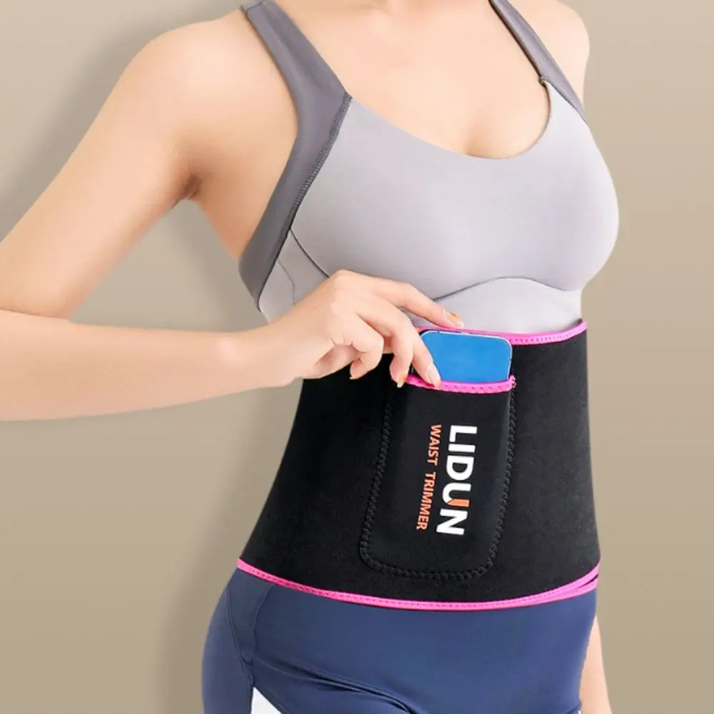 

Fashion with Pocket Waist Trainer Thin Tummy Control Girdle Belt Belly Contracting Seamless Postpartum Body Shaper Women Men