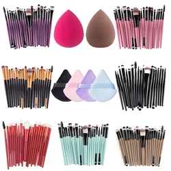 Soft Makeup Brushes Set para Mulheres, Cosméticos, Fundação, Blush, Pó solto, Escova, Sombra, Ferramentas de mistura de beleza, 20Pcs